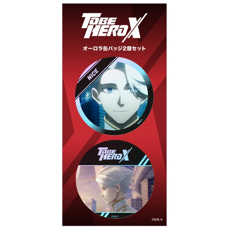 (Goods - Badge) TO BE HERO X Iridescent Button Badge Set of 2 Nice