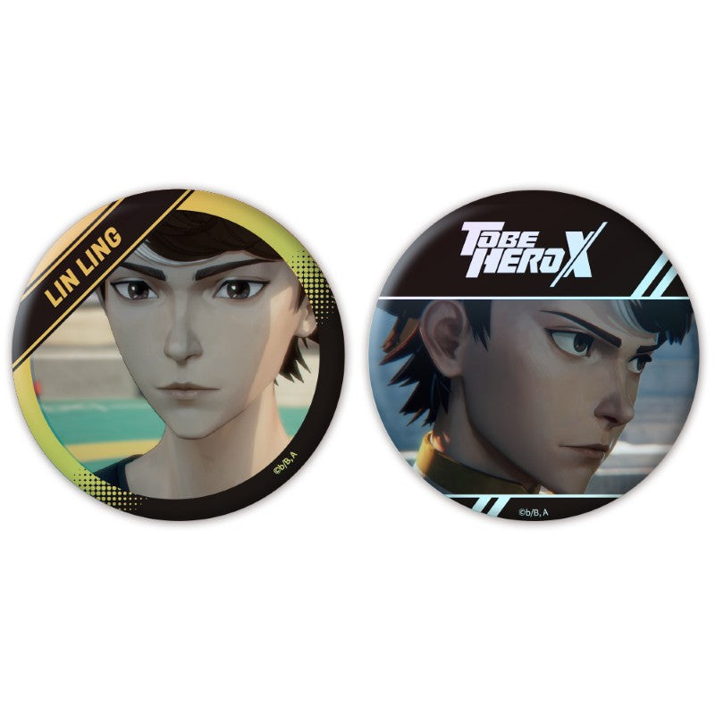 (Goods - Badge) TO BE HERO X Iridescent Button Badge Set of 2 Lin Ling