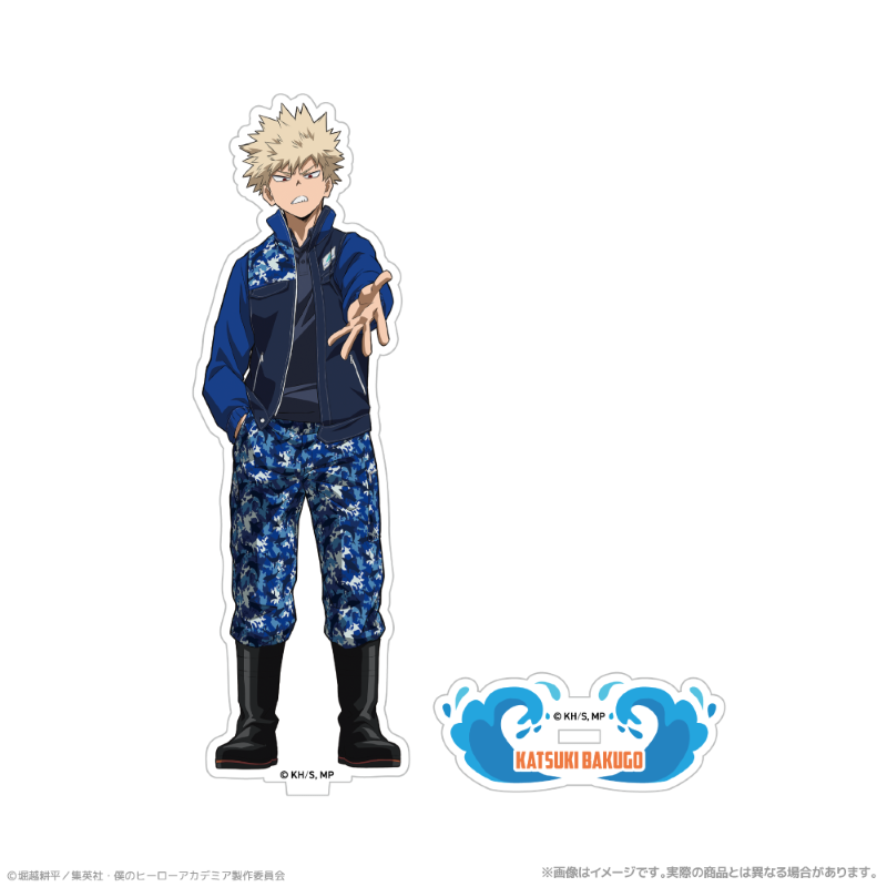 (Goods - Acrylic Stand) My Hero Academia Exclusive Art Acrylic Stand_Katsuki Bakugo Together with Sea Creatures PLUS ULTRA