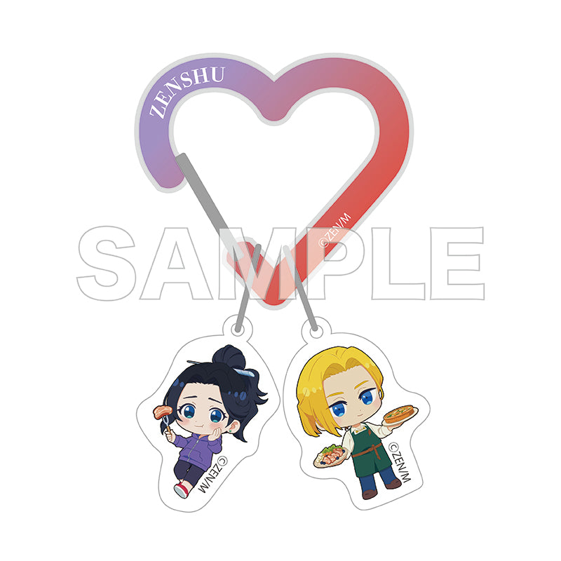(Goods - Keychain) ZENSHU Twin Collection Acrylic Carabiner