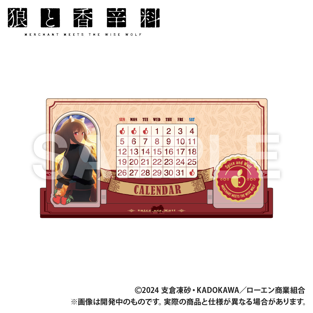 (Goods - Calendar) Spice and Wolf MERCHANT MEETS THE WISE WOLF Acrylic Perpetual Calendar