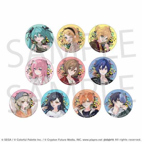 (1BOX=10)(Goods - Badge) Hatsune Miku: Colorful Stage! Project SEKAI Creators Festa 2024 in Niconico Chokaigi Holographic Button Badge Collection A