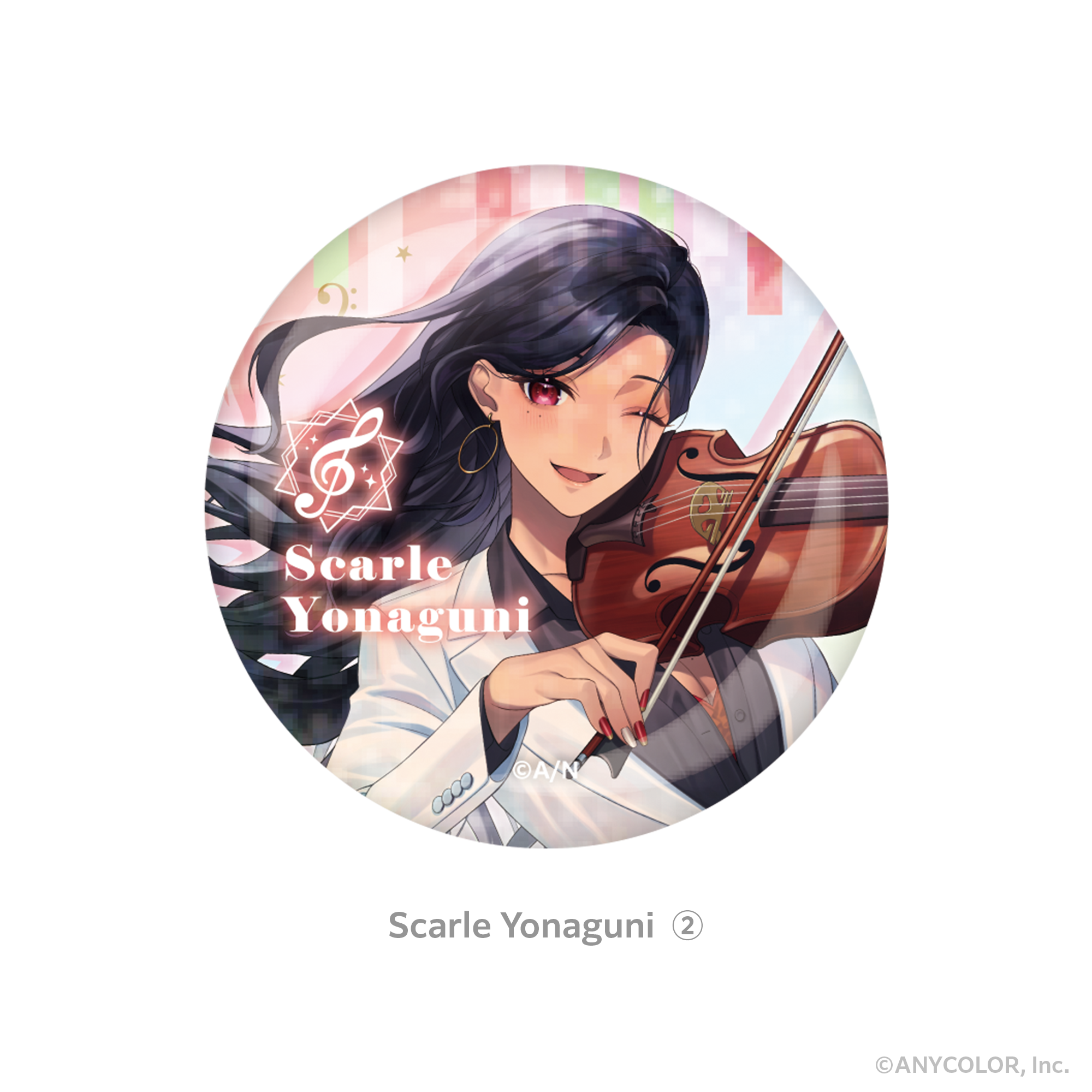 (Goods - Badge) NIJISANJI ILUNA Holographic Button Badge Scarle Yonaguni②