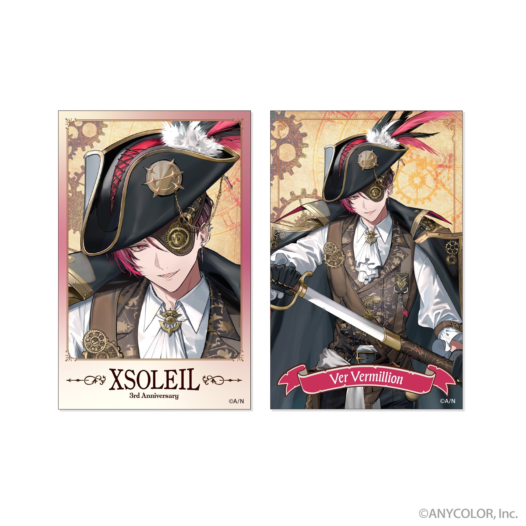 (Goods - Card) XSOLEIL Photo Style Card Set of 2 Ver Vermillion