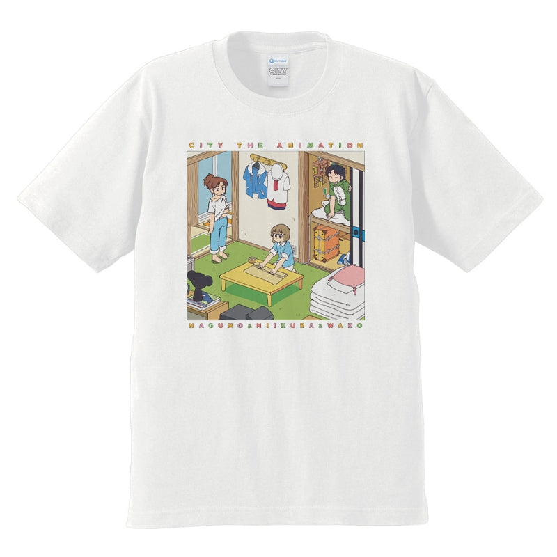 (Goods - Shirt) CITY THE ANIMATION T-shirt Midori Nagumo & Niikura & Wako Izumi