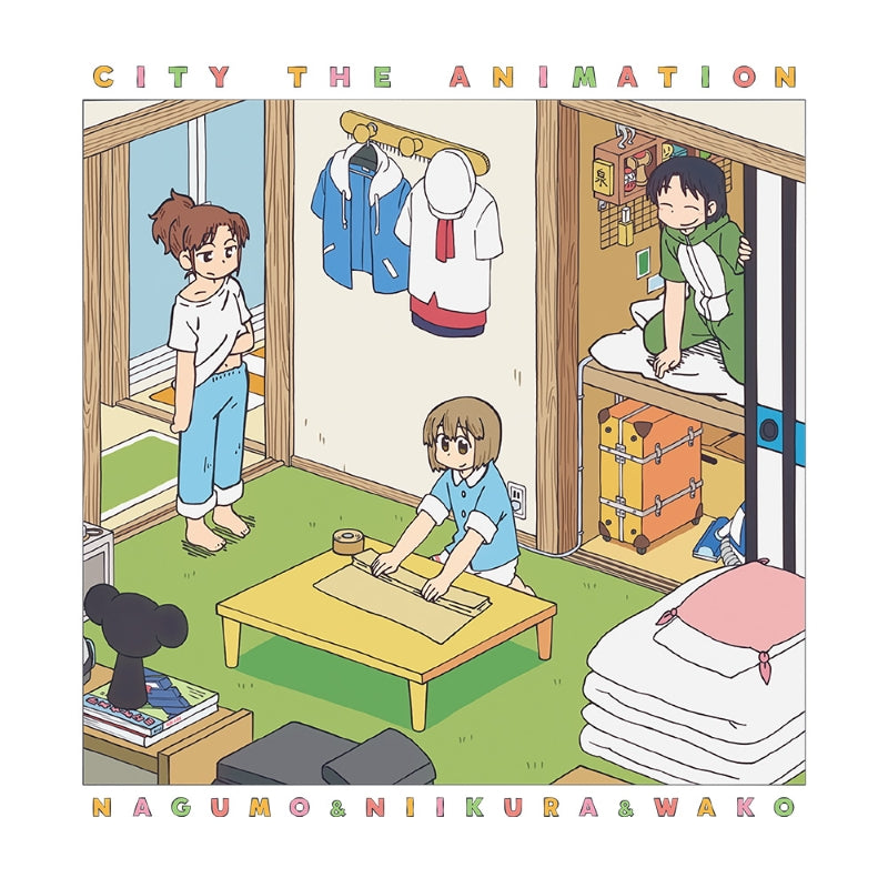 (Goods - Shirt) CITY THE ANIMATION T-shirt Midori Nagumo & Niikura & Wako Izumi