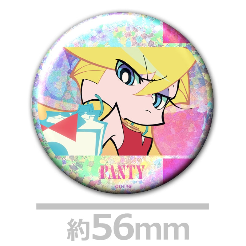 (Goods - Badge) New PANTY & STOCKING with GARTERBELT Holographic Button Badge Set of 2 Panty