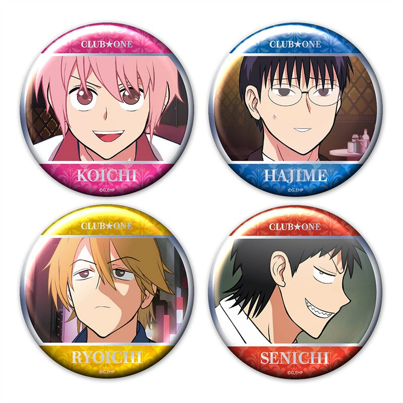 (Goods - Badge) Everyday Host Metallic Button Badge Set of 4 CLUB★ONE
