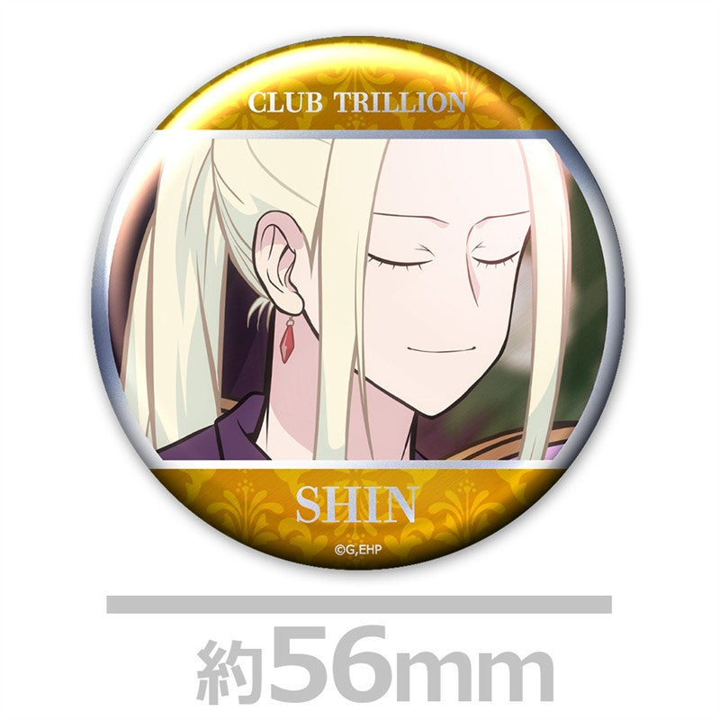 (Goods - Badge) Everyday Host Metallic Button Badge Set of 4 Shin & Rui & Mio & Okonomi-taro