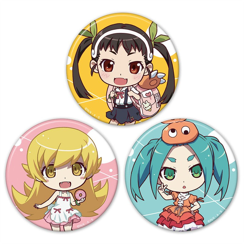 (Goods - Badge) Monogatari Series Button Badge Set of 3