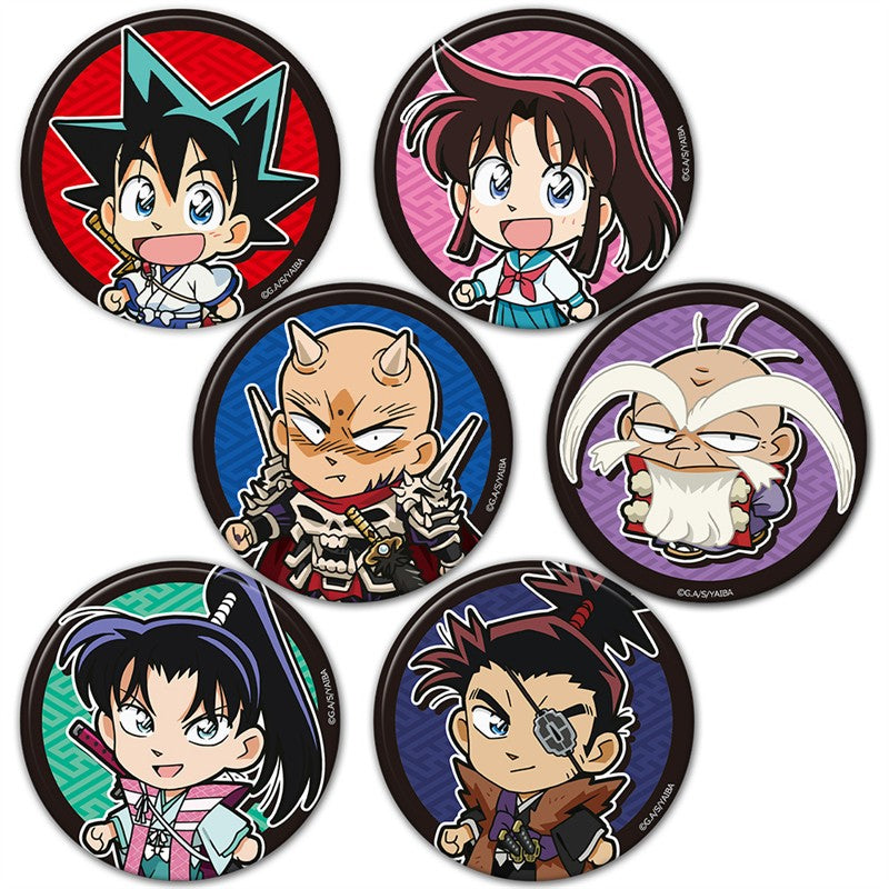 (1BOX=6)(Goods - Badge) Yaiba: Samurai Legend Tsuitekku Trading Button Badge