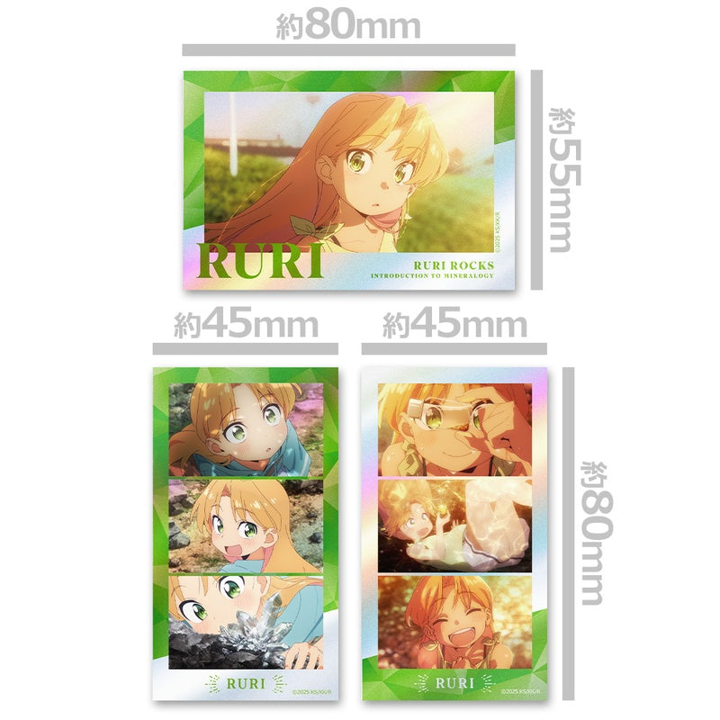 (Goods - Sticker) Ruri Rocks Thumbnail Kira Sticker Set Ruri Tanigawa Anime Still ver.