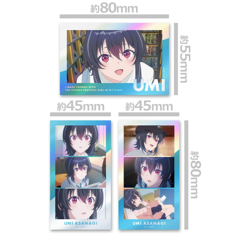 (Goods - Sticker) I Made Friends with the Second Prettiest Girl in My Class Thumbnail Kira Sticker Set Umi Asanagi