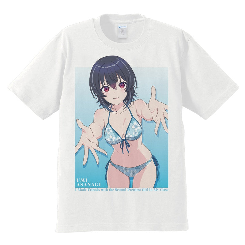 (Goods - Shirt) I Made Friends with the Second Prettiest Girl in My Class T-shirt Umi Asanagi Swimsuit ver.
