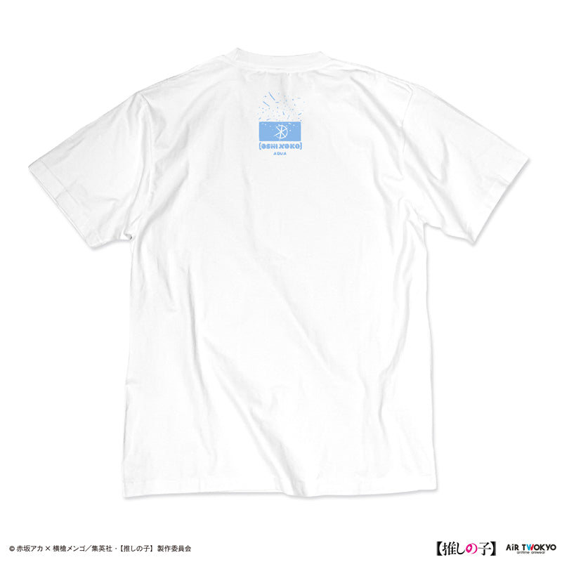 (Goods - Shirt) TV Anime Oshi no Ko Vol.2 Monotone Scene Art T-shirt 2 (Aqua) White