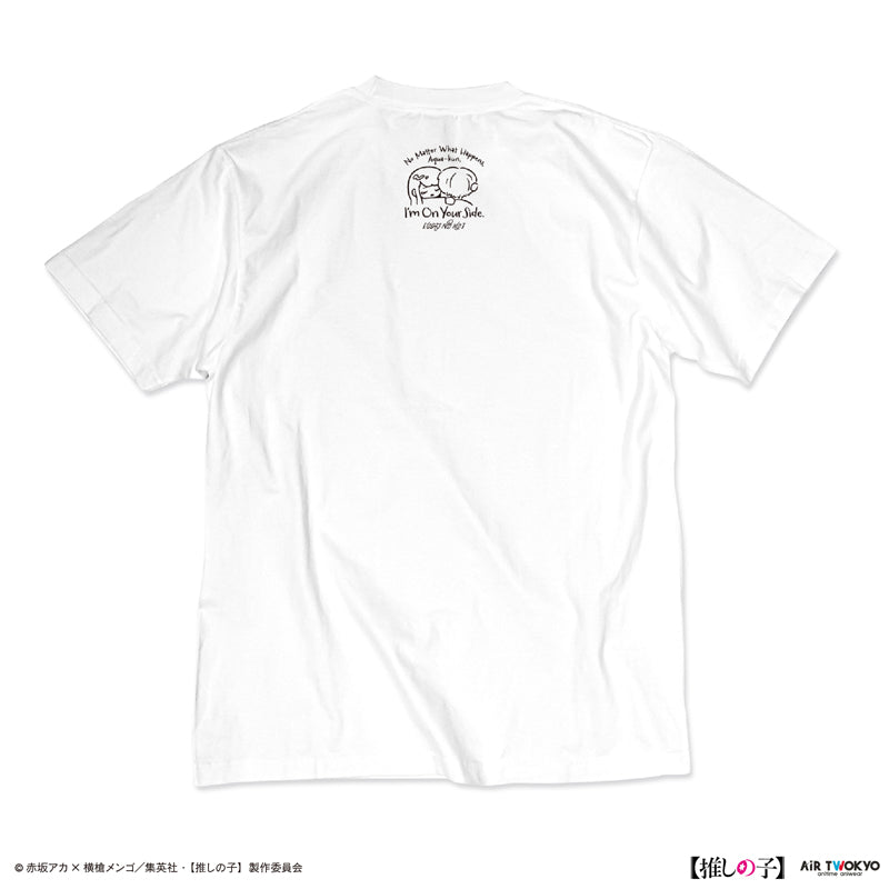 (Goods - Shirt) TV Anime Oshi no Ko Vol.2 Monotone Scene Art T-shirt 5 (Akane Kurokawa & Aqua) White