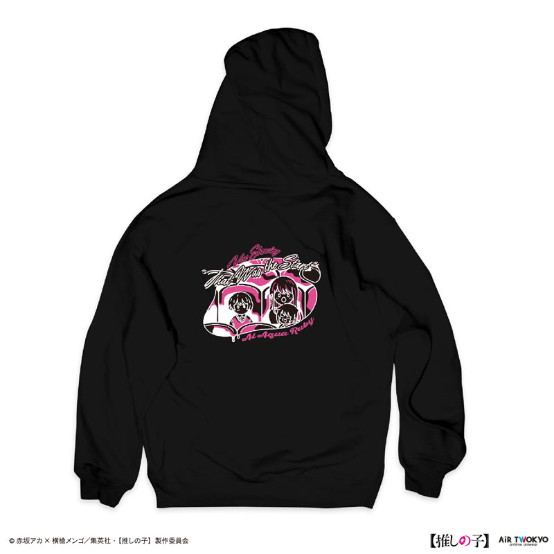 (Goods - Shirt) TV Anime Oshi no Ko Vol.2 Monotone Scene Art Hoodie 1 (Ai) Black