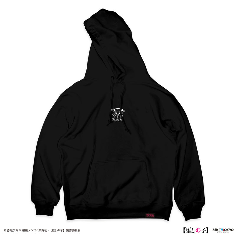 (Goods - Shirt) TV Anime Oshi no Ko Vol.2 Monotone Scene Art Hoodie 6 (MEM-cho) Black