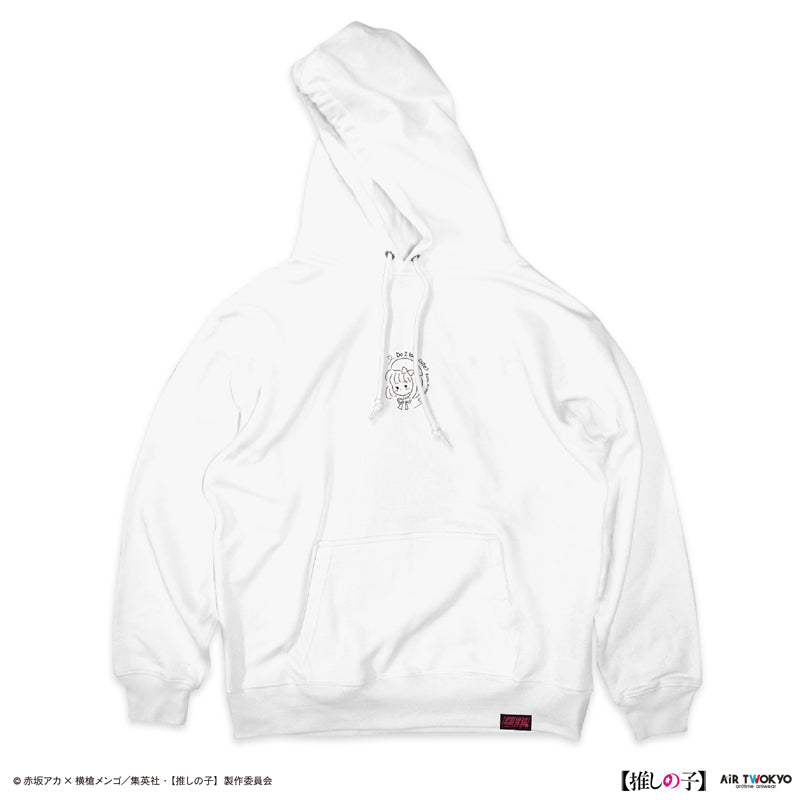 (Goods - Shirt) TV Anime Oshi no Ko Vol.2 Monotone Scene Art Hoodie 4 (Kana Arima & Aqua) White