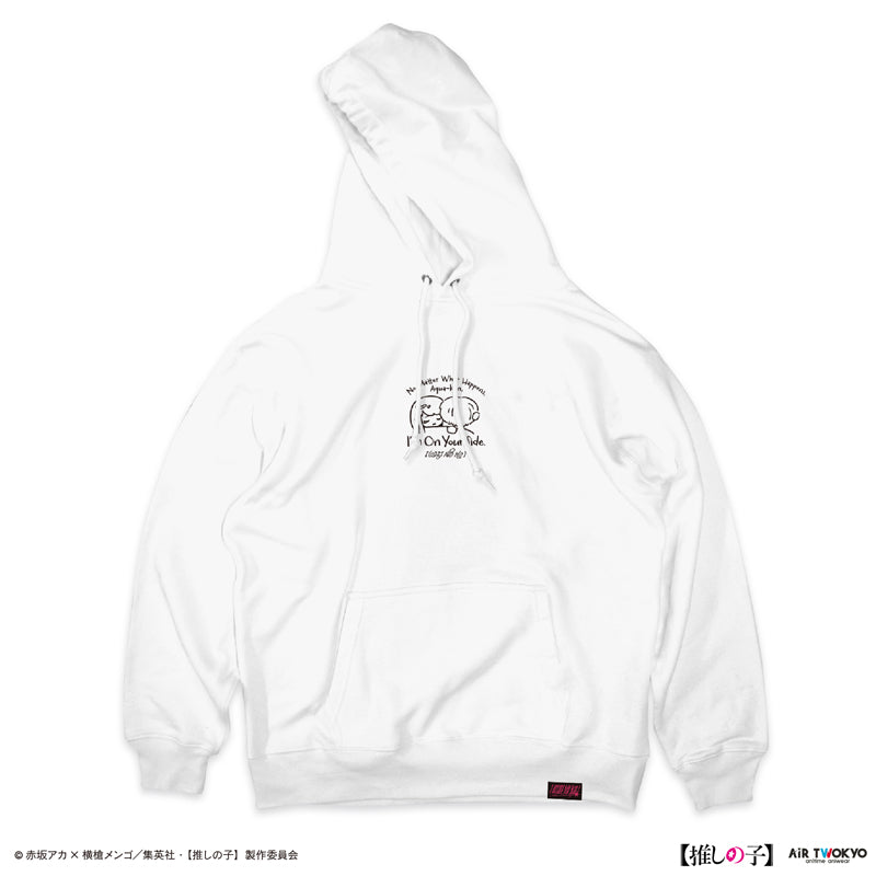(Goods - Shirt) TV Anime Oshi no Ko Vol.2 Monotone Scene Art Hoodie 5 (Akane Kurokawa & Aqua) White