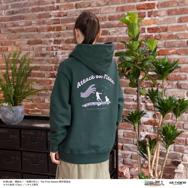 (Goods - Outerwear) TV Anime Attack on Titan Scene Art Hoodie 3 (I'll wrap you up in it again...again and again. Forever.)