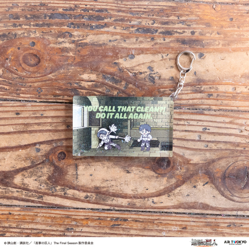 (Goods - Keychain) TV Anime Attack on Titan Liquid Keychain 2 (You call that cleaning?)