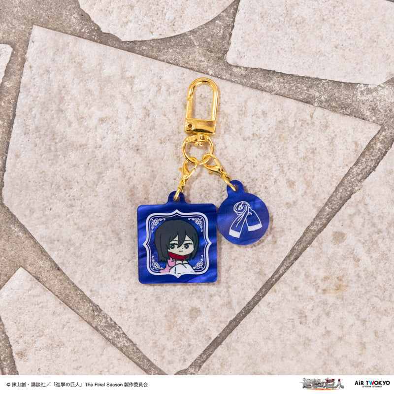 (Goods - Keychain) TV Anime Attack on Titan Key Ring Hanger (Mikasa)