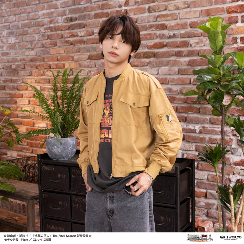 (Goods - Outerwear) TV Anime Attack on Titan The Survey Corps Motif MA-1