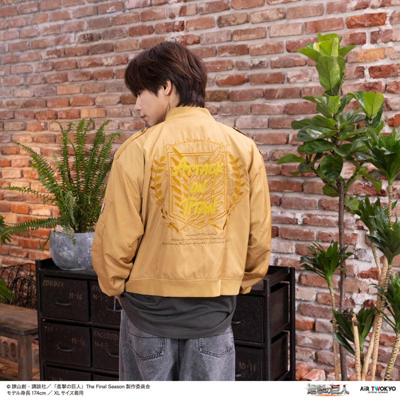 (Goods - Outerwear) TV Anime Attack on Titan The Survey Corps Motif MA-1