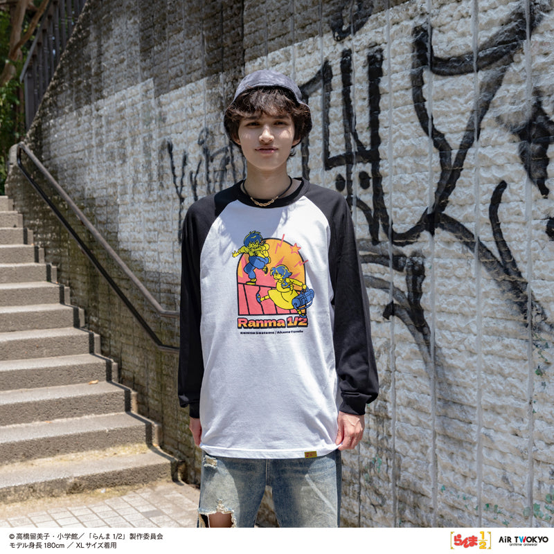 (Goods - Shirt) TV Anime - Ranma 1/2 Vol.2 Pop Art Raglan Sleeve T-shirt 1 (Ranma Saotome & Akane Tendo) M