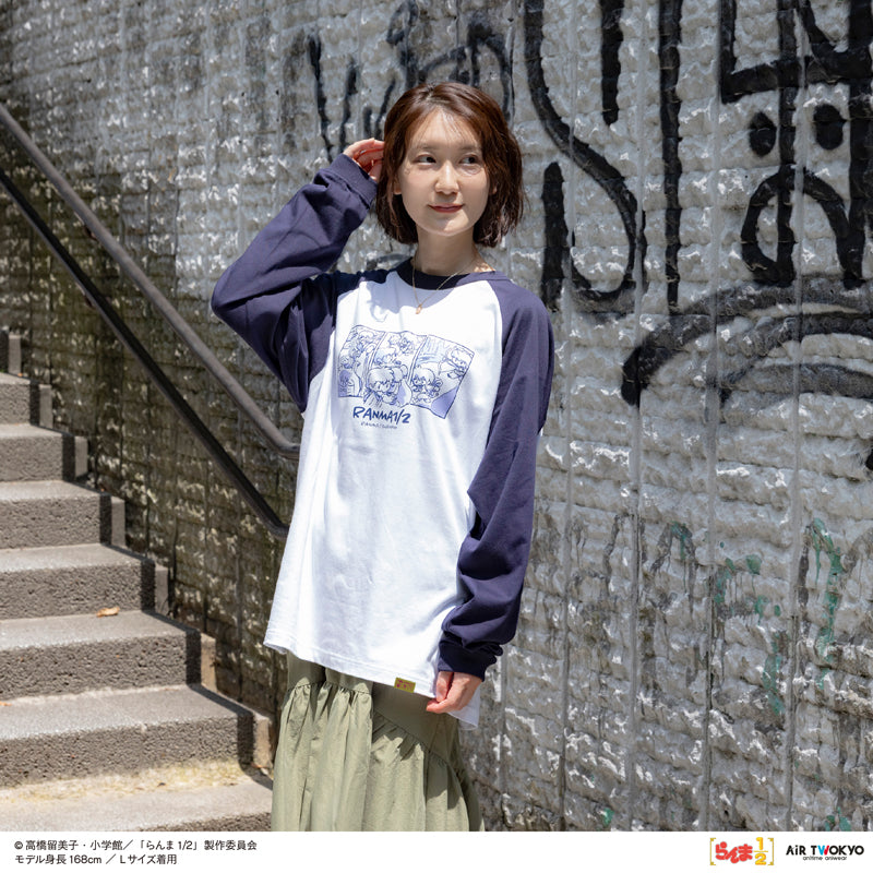 (Goods - Shirt) TV Anime - Ranma 1/2 Vol.2 Pop Art Raglan Sleeve T-shirt 2 (Ranma & Shampoo) M