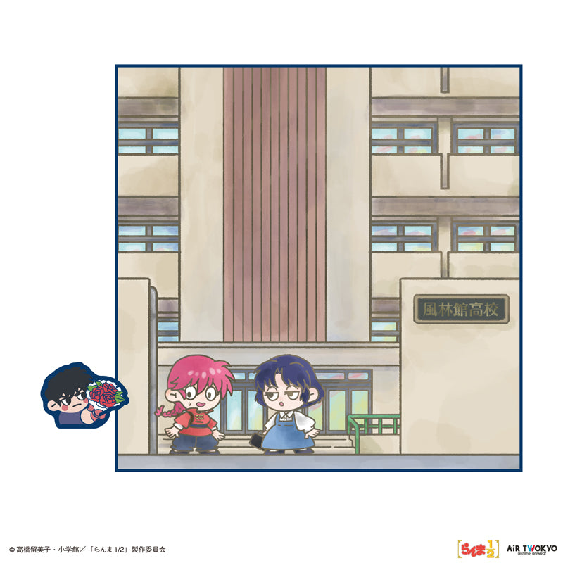 (Goods - Towel) TV Anime - Ranma 1/2 Vol.2 Pyokotto Hand Towel (The Girl with the Plait or Akane?)