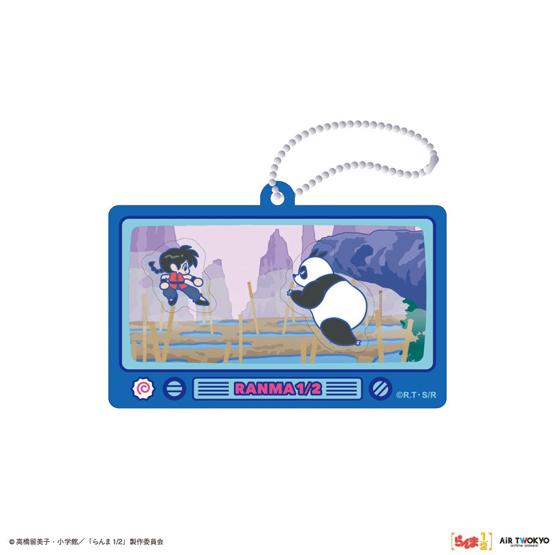(Goods - Keychain) TV Anime - Ranma 1/2 Vol.2 Shakashaka Shakable Keychain 1 (Ranma Saotome & Genma (Panda) )