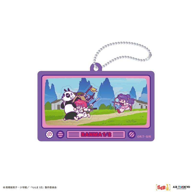 (Goods - Keychain) TV Anime - Ranma 1/2 Vol.2 Shakashaka Shakable Keychain 3 (Ranma & Genma (Panda) & Shampoo)