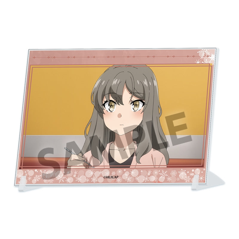 (Goods - Ornament) Rascal Does Not Dream of Santa Claus A6 Visual Acrylic Plate Rio Futaba