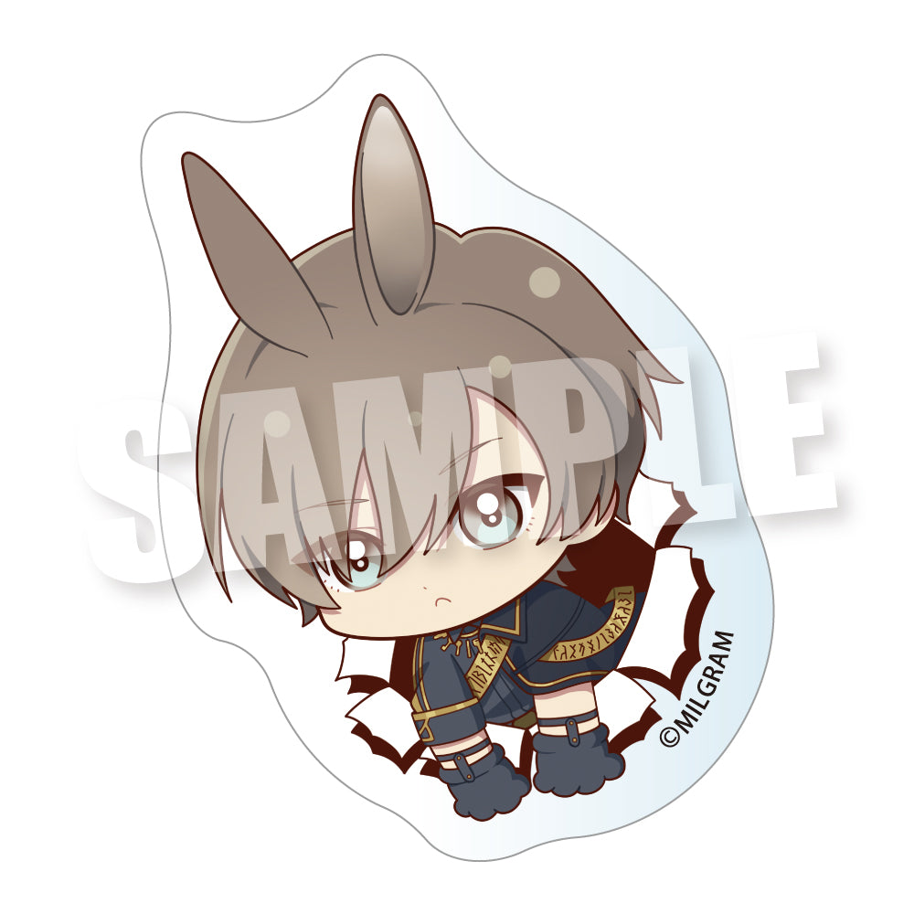 (Goods - Sticker) MILGRAM Biritto Zoo! Die-cut Clear Sticker (Es)