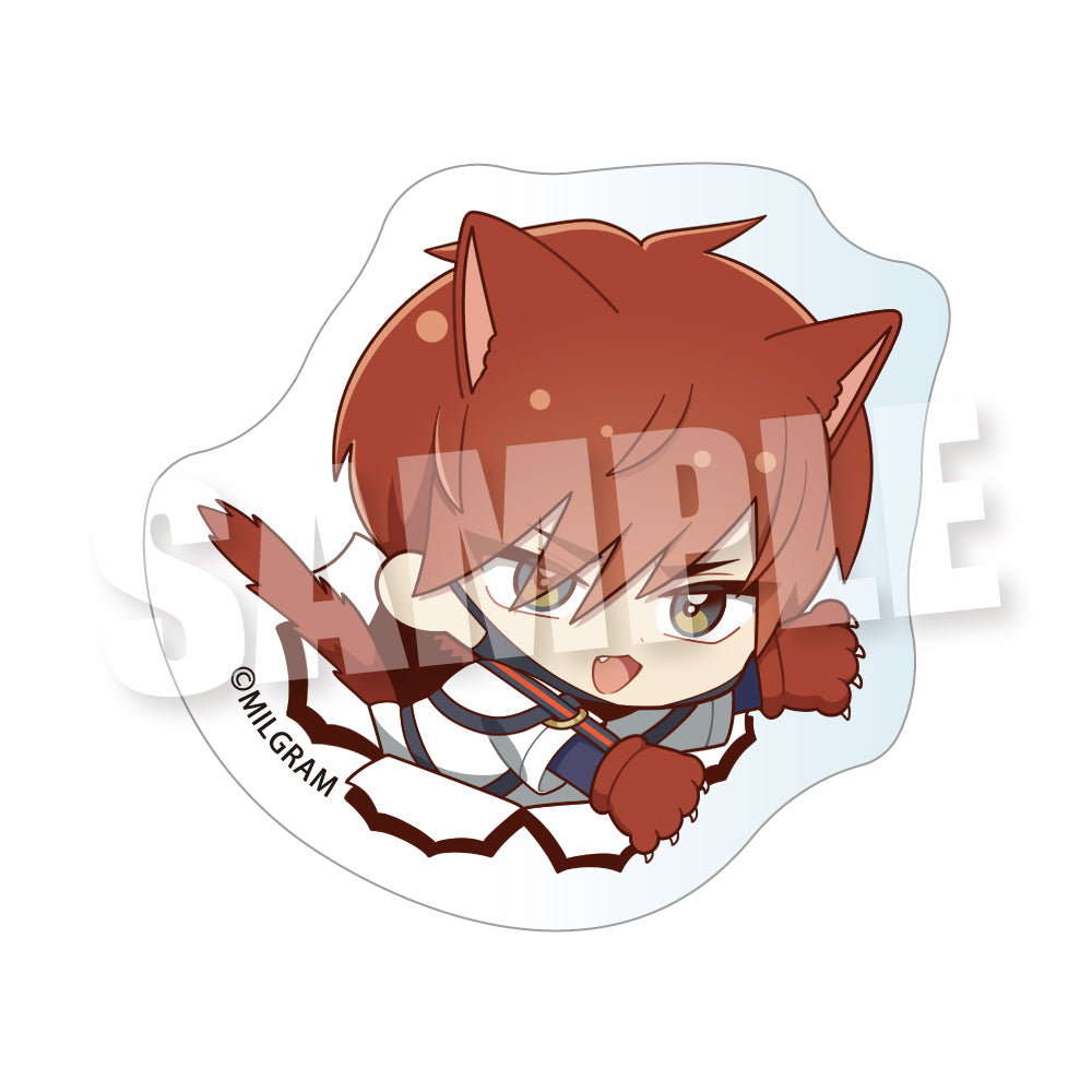 (Goods - Sticker) MILGRAM Biritto Zoo! Die-cut Clear Sticker (Fuuta)