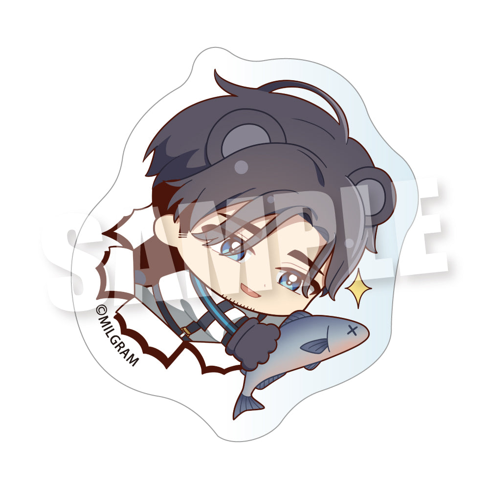 (Goods - Sticker) MILGRAM Biritto Zoo! Die-cut Clear Sticker (Kazui)