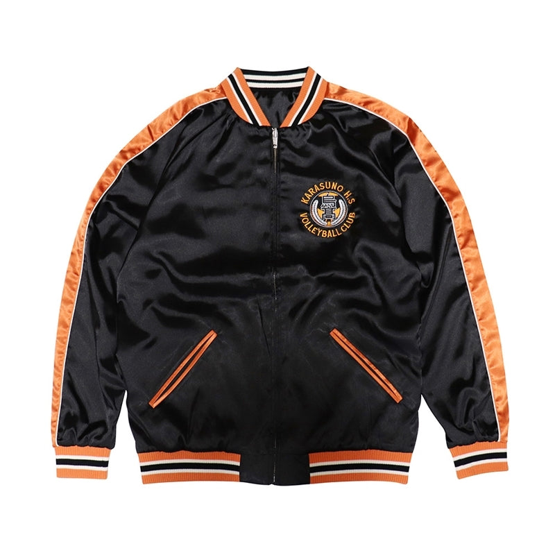 (Goods - Outerwear) Haikyu!! Sukajan Souvenir Jacket Karasuno High S