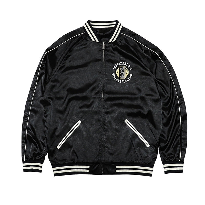 (Goods - Outerwear) Haikyu!! Sukajan Souvenir Jacket Inarizaki High XL
