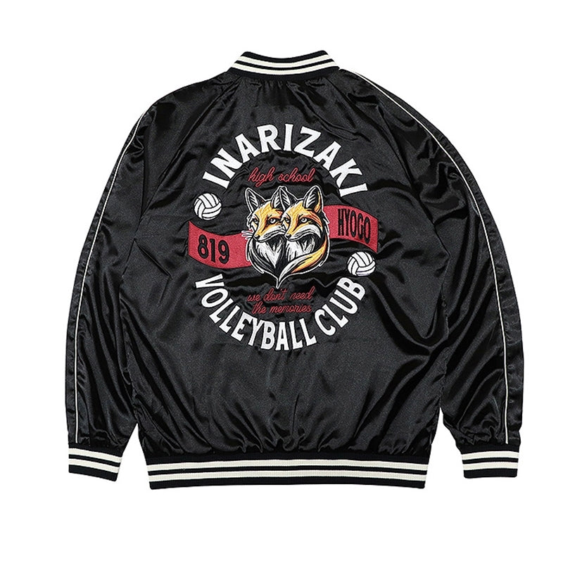 (Goods - Outerwear) Haikyu!! Sukajan Souvenir Jacket Inarizaki High XL