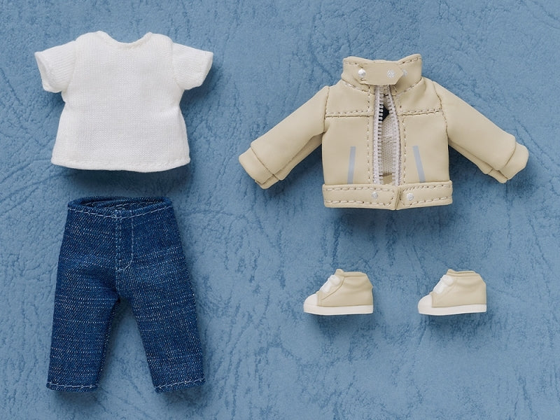 (Figure - Accessory) Nendoroid Doll Outfit Set: Leather Jacket (Ivory)