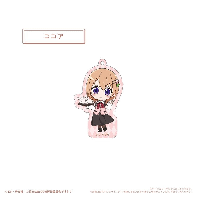 (1BOX=8)(Goods - Keychain) Is the Order a Rabbit? BLOOM WaiWai Acrylic Keychain