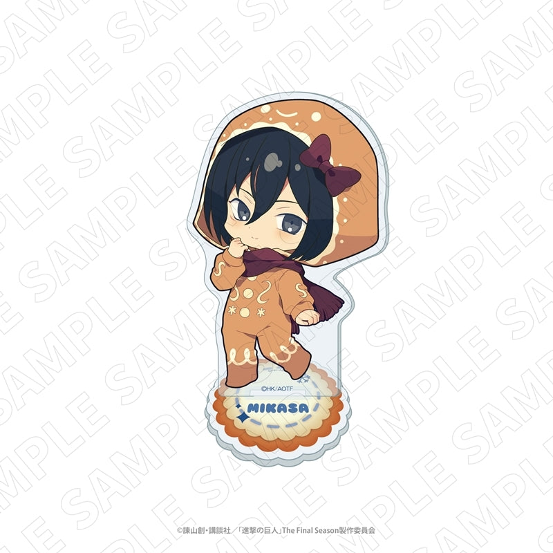 (Goods - Acrylic Stand) Attack on Titan 3 o'clock Attack on Titan Chibi BIG Acrylic Stand (Mikasa)