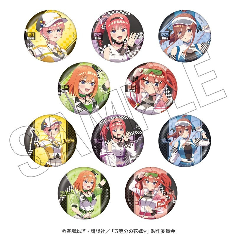 (1BOX=10)(Goods - Badge) The Quintessential Quintuplets* Trading Button Badge (10 Types Total) <Race Ambassador Style>