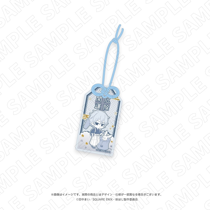 (Goods - Charm) A Terrified Teacher at Ghoul School! TV Anime - Otsukimi Moon Viewing - Omamori Style Foil Embossed Acrylic Charm (Mikoto Sano)