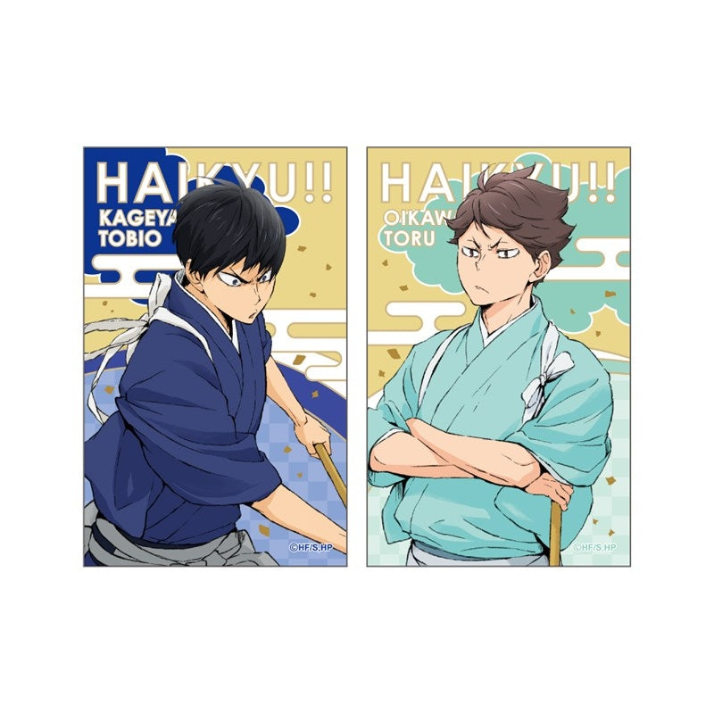 (Goods - Card) Haikyu!! Card Set New Year's Visual (Tobio Kageyama & Toru Oikawa)