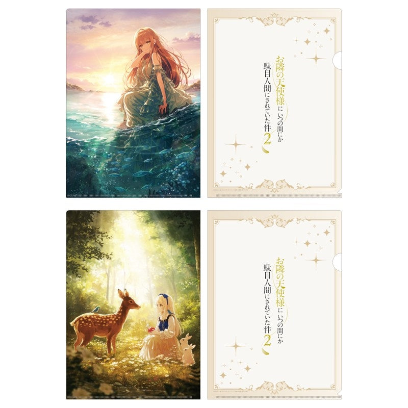 (Goods - Clear File) The Angel Next Door Spoils Me Rotten 2 Clear File Set Princess Visual (The Little Mermaid & Snow White)
