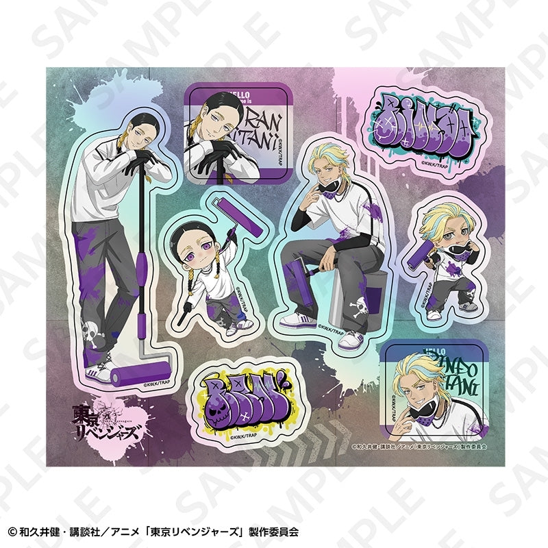(Goods - Sticker) TV Anime Tokyo Revengers Iridescent Buddy Sticker Graffiti ver. Ran & Rindo