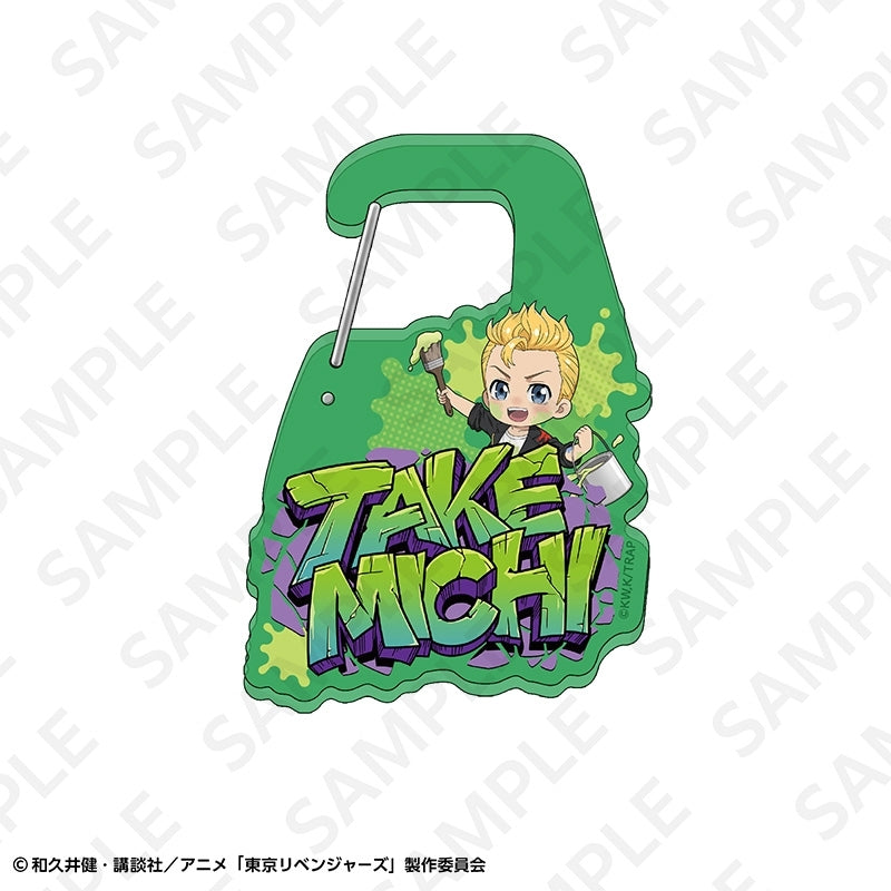 (Goods - Keychain) TV Anime Tokyo Revengers Name Acrylic Snap Ring Graffiti ver. Takemichi Hanagaki